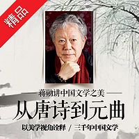 蒋勋讲中国文学:从唐诗到元曲