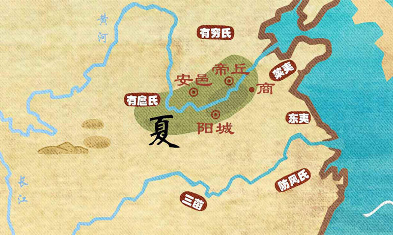 传说禹在世时选定益为继承人.禹死后,益继位.