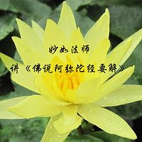 妙如法师讲《佛说阿弥陀经要解》